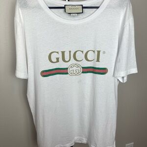 Gucci White Logo T-Shirt